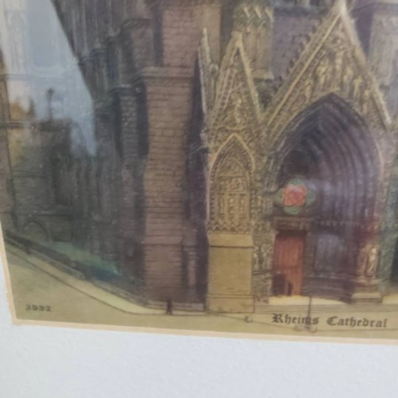 Late 1800s era print framed in a wood glass frame - Picture 6 of 8